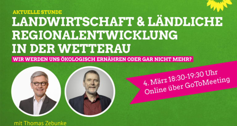 Online Gespräch zu Landwirtschaft und Regionalentwicklung