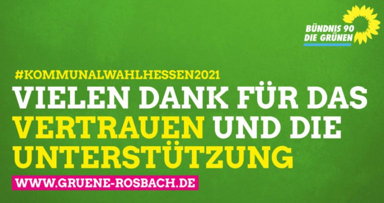 Grün sagt Danke und lädt zur online Wahlparty ein